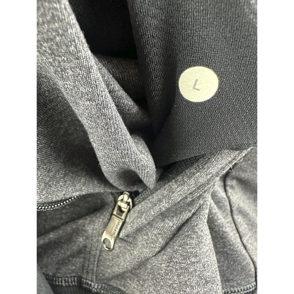 Lululemon Post Gravity Jacket Full Zip Heathered Black Gray Men's Size Large - Picture 11 of 16